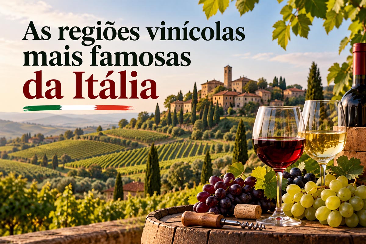 As regiões vinícolas mais famosas da Itália: descubra onde nascem os grandes vin