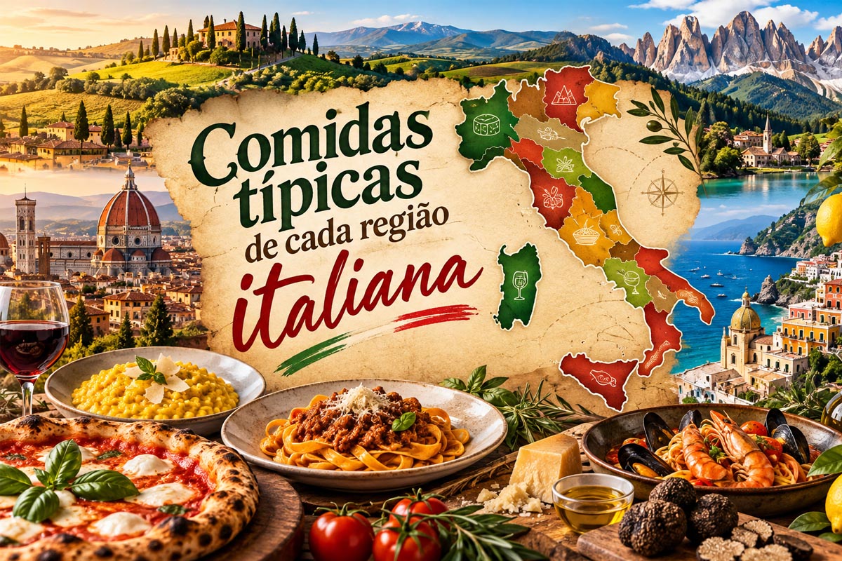 Comidas típicas de cada região italiana: um guia gastronômico para a sua viagem