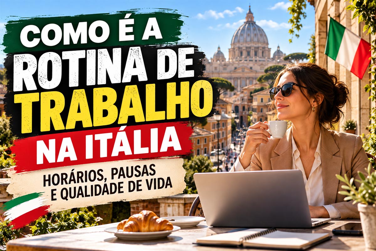 Como é a rotina de trabalho na Itália: horários, pausas e qualidade de vida