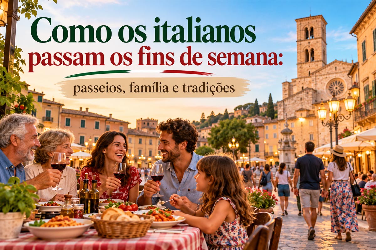Como os italianos passam os fins de semana: passeios, família e tradições