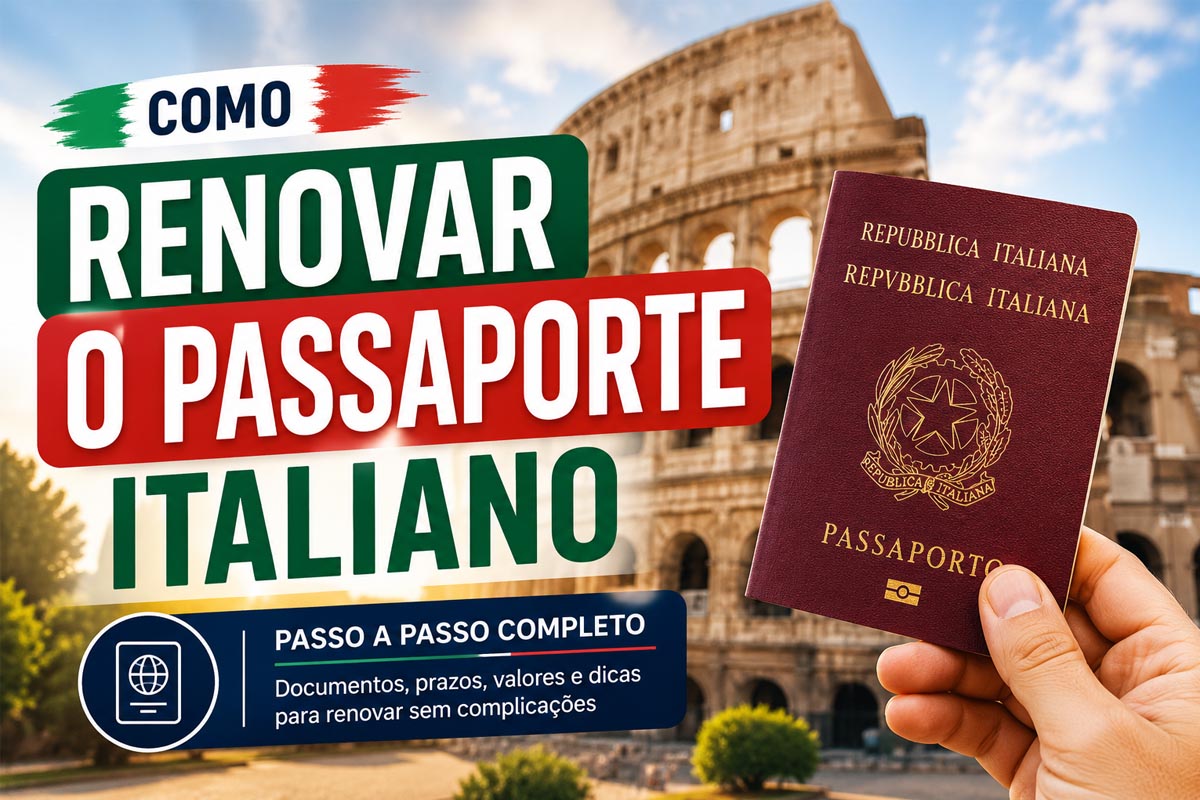 Como renovar o passaporte italiano