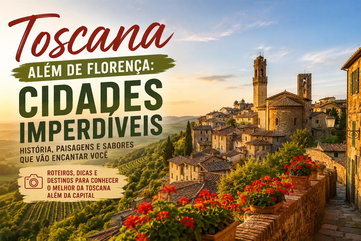 Toscana além de Florença: cidades imperdíveis para conhecer na região