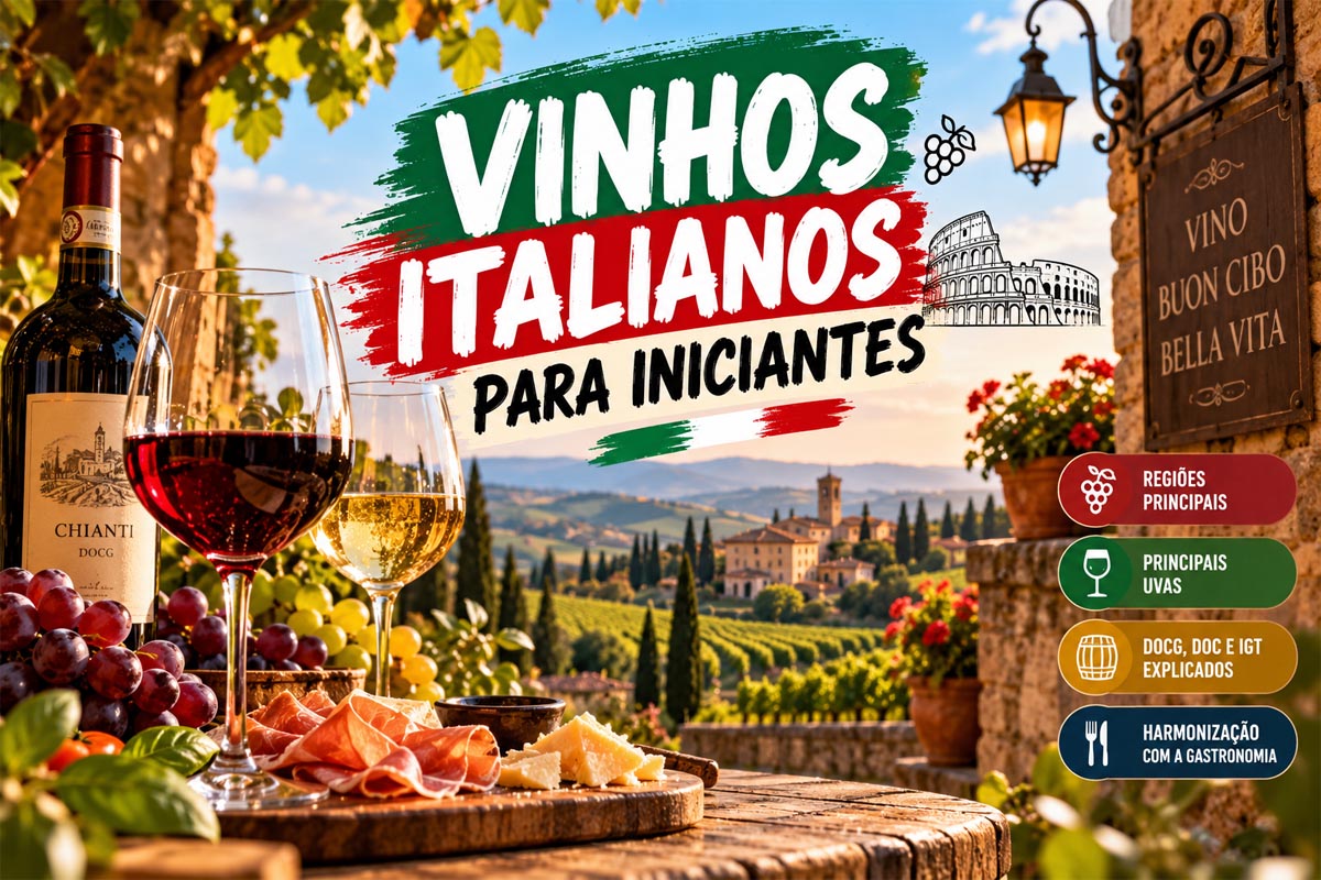 Vinhos italianos para iniciantes: regiões, uvas e dicas
